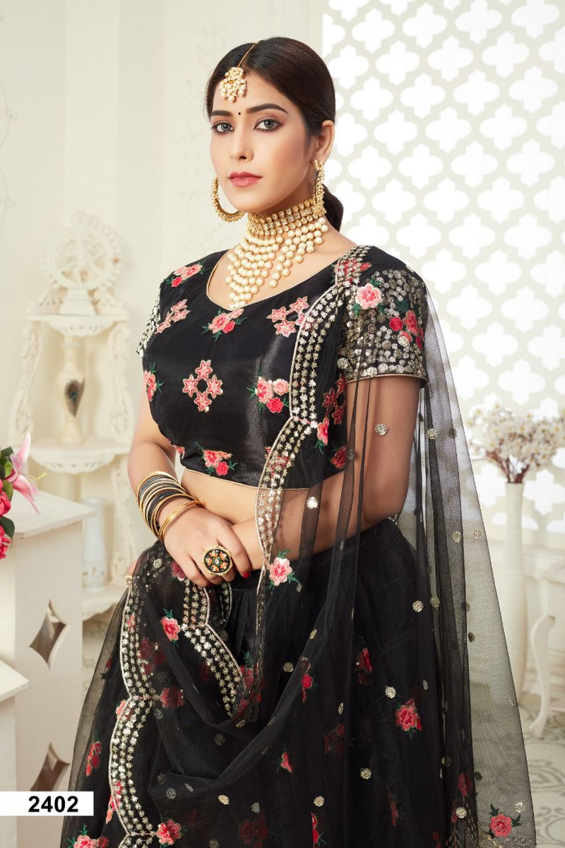 Aawiya Official Inayat Vol 1 2402 Butterfly Net Stylish Designer Party Wear Lehenga Choli