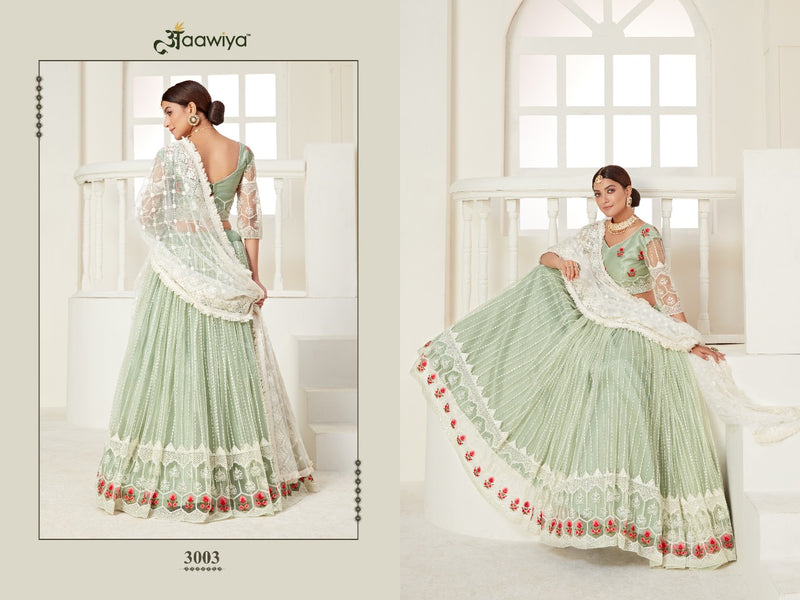 Aawiya Amrita Vol 1 Dno 3003 Heavy Net Stylish Designer Wear Lehenga