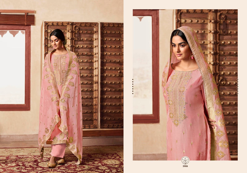Zisa Charmy Adiva Muslin Meena Jacquard Embroidery Work Fancy Designer Festive Wear Salwar Kameez