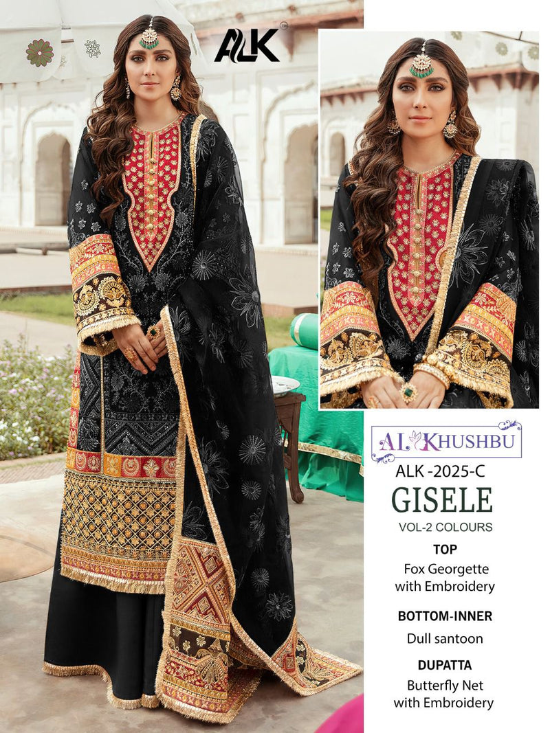 Al Khushbu Dno 2025 C Georgette With Heavy Embroidery Stylish Designer Pakistani Salwar Kameez