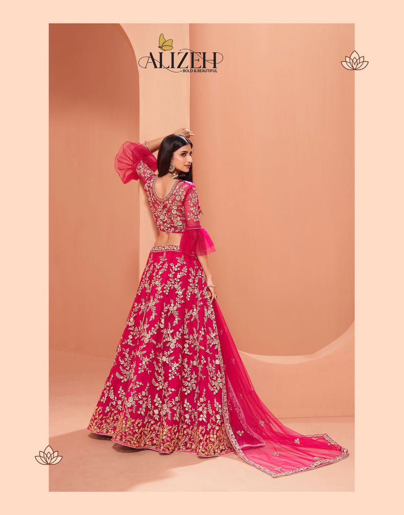 Alizeh Vol 2 Dno 1036 Net Stylish Designer Wedding Wear Lehenga