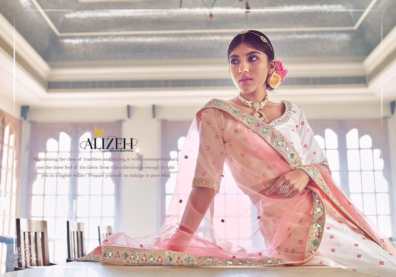 Alizeh Mirror Maze Vol 1 Embroidered Bridal Wear Lehanga