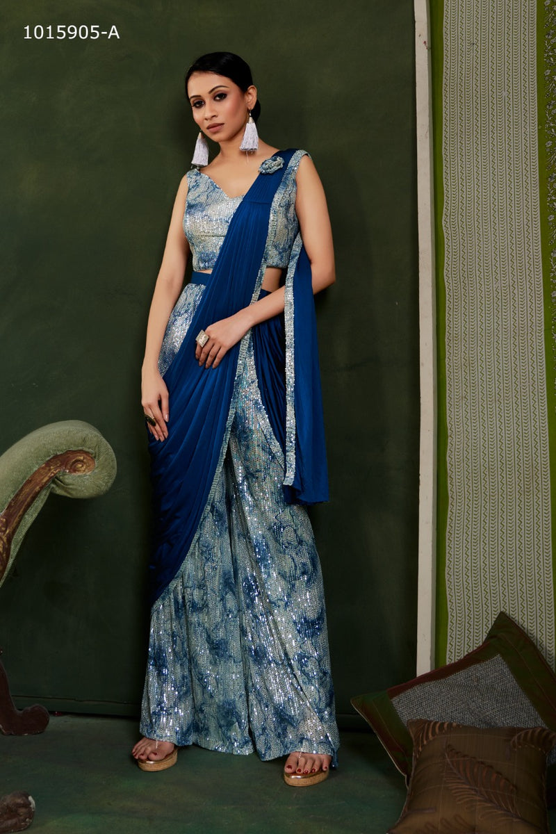 Amoha Trendz Dno 1015905 Imported Sequence Stylish Designer Party Wear Saree