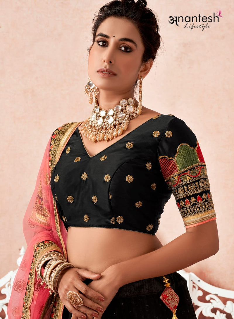 Anantesh Lifestyle Flairy Beats 1005 Banglory Silk With Fancy Work Stylish Designer Fancy Lehenga