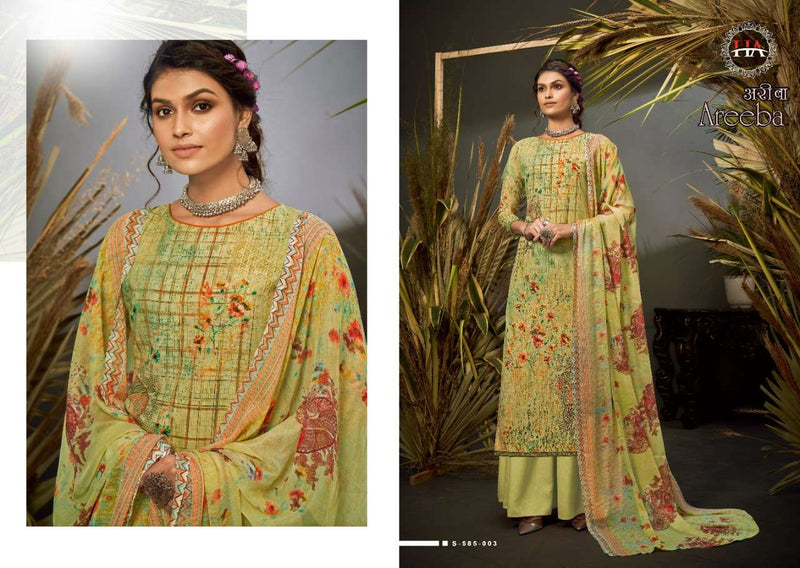 Harshit Fashion Areeba Dno S 585 003 Cotton Stylish Digital Print Party Wear Salwar Kameez