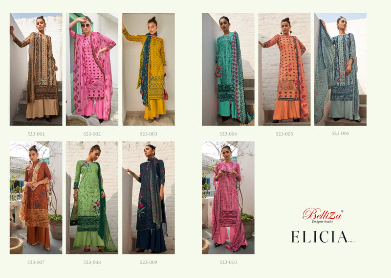 Belliza Designer Elicia Vol 2 Jam Cotton Digital Print Designer Wear Salwar Kameez