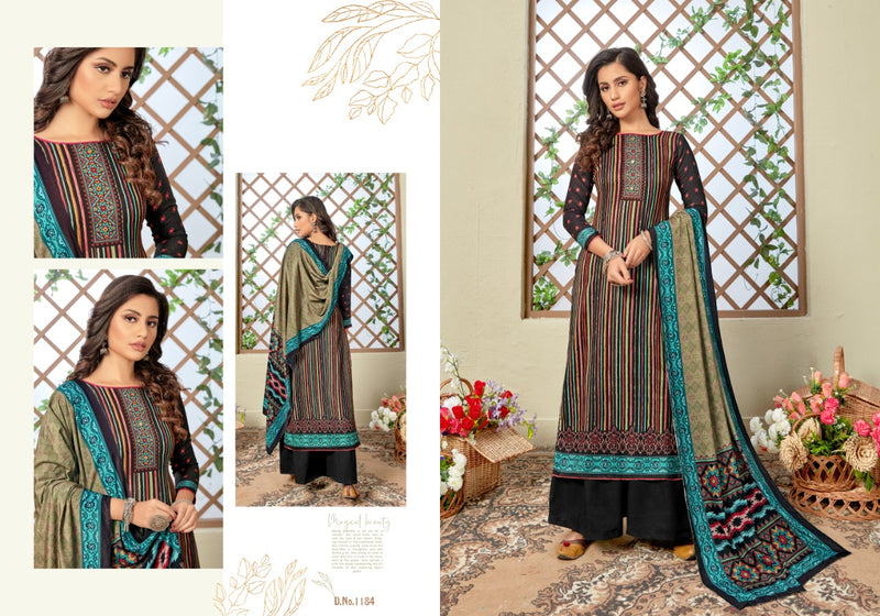 Bipson Shaneel Vol 4 Pashmina With Heavy Fancy Work Stylish Designer Festive Wear Salwar Kameez