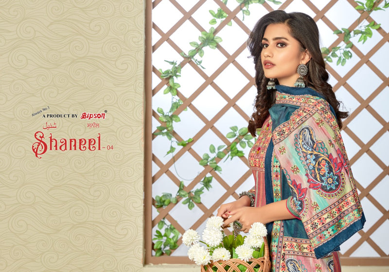 Bipson Shaneel Vol 4 Pashmina With Heavy Fancy Work Stylish Designer Festive Wear Salwar Kameez