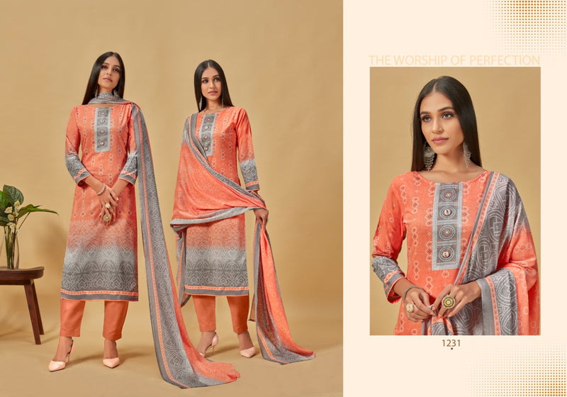 Bipson Virasat Pure Cotton Print Work Designer Wear Salwar Suit Collection