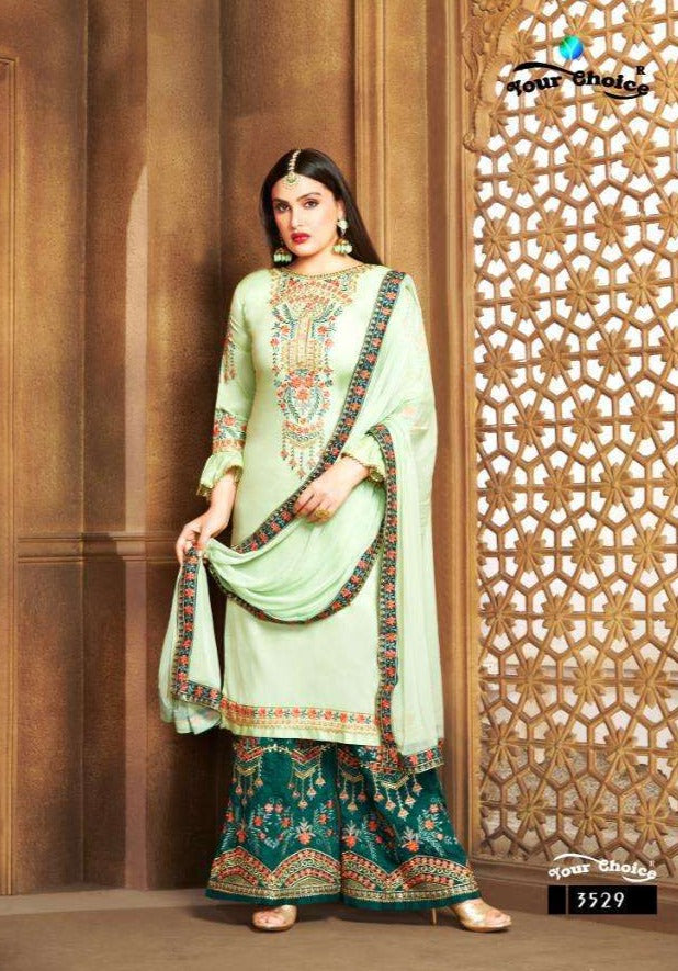Your Choice Cotton Sharara Jam Silk Cotton Pakistani Suits