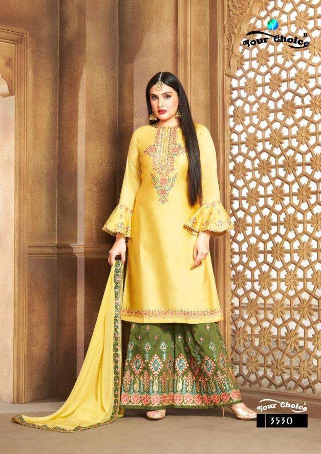 Your Choice Cotton Sharara Jam Silk Cotton Pakistani Suits