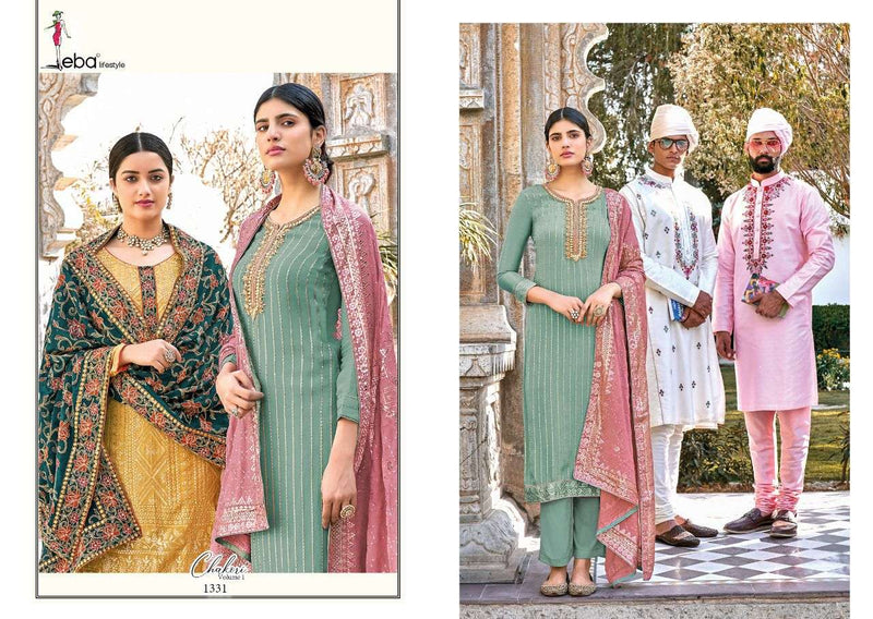 Eba Lifestyle Chakori Vol 1 Dno 1331 Chinon Stylish Designer Salwar Kameez