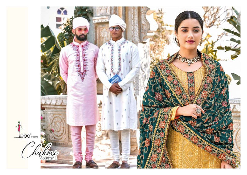Eba Lifestyle Chakori Vol 1 Dno 1330 Chinon Stylish Designer Salwar Kameez