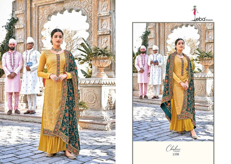 Eba Lifestyle Chakori Vol 1 Dno 1330 Chinon Stylish Designer Salwar Kameez