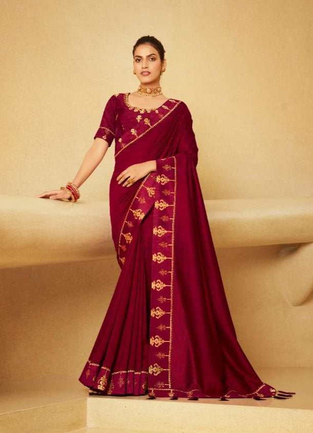 Kavira Antara Vichitra Fancy Look Simple Saree