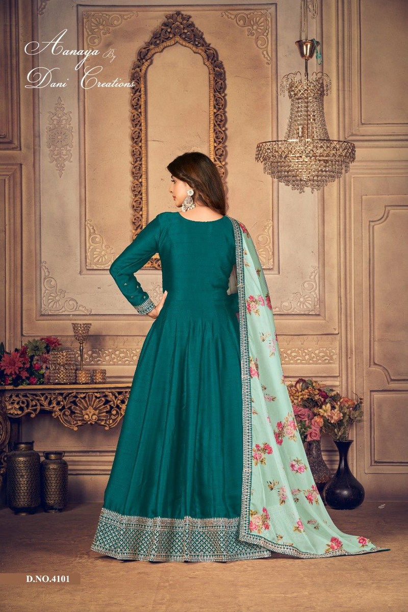 Marvelous Embroidered Long Length Salwar Suit