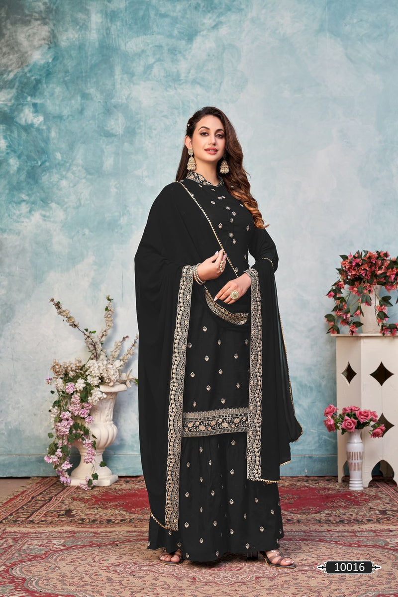 Pakistani Latest Design Contrast Heavy Work Dupatta - Hoortex