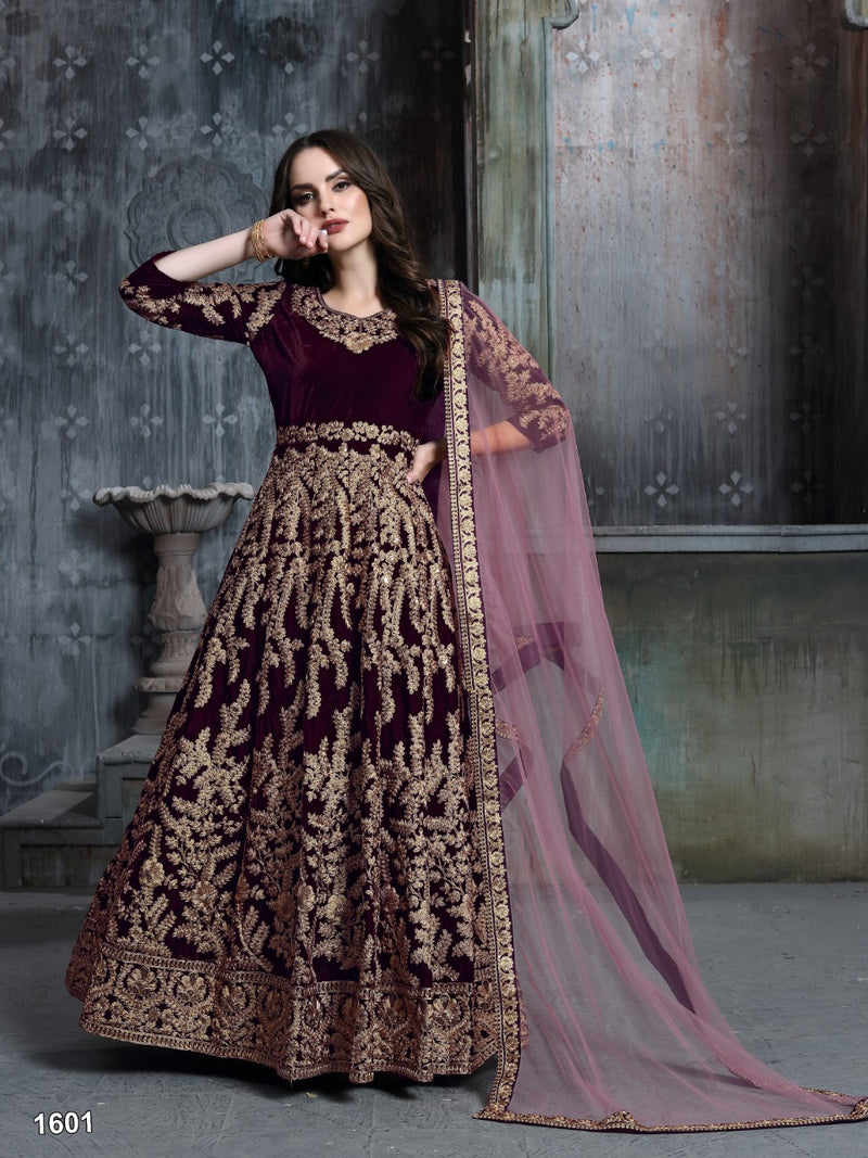 Dani Twisha1601 Colour Velvet  Stylish Designer Wear Salwar Kameez
