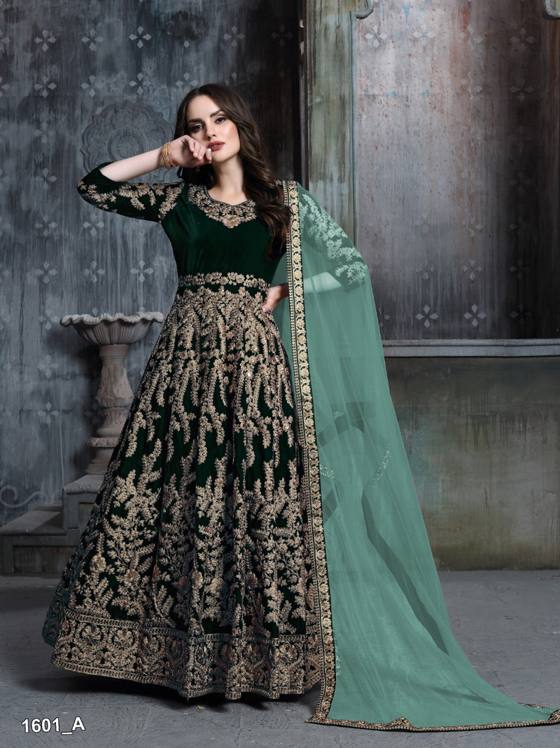 Dani Twisha1601 Colour Velvet  Stylish Designer Wear Salwar Kameez