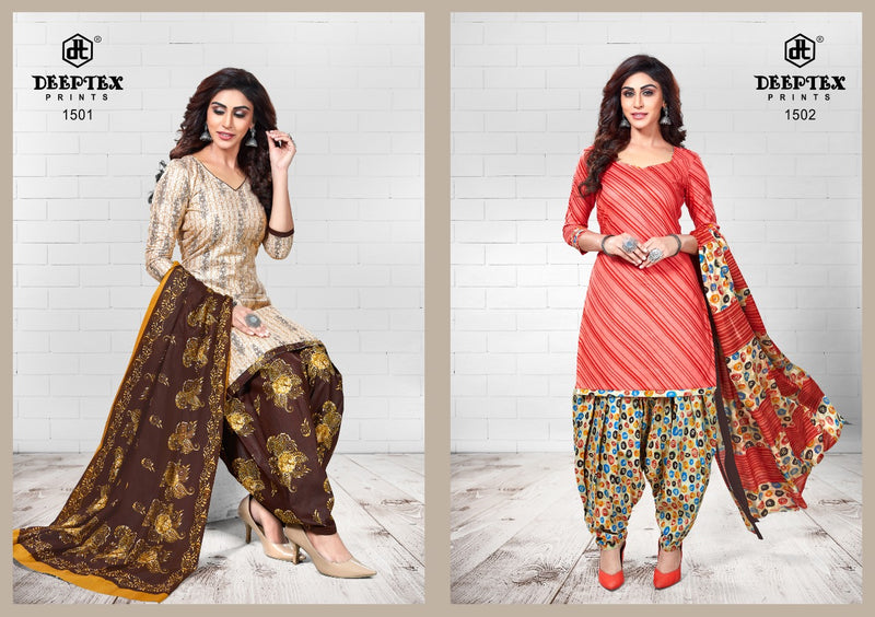 Deeptex Pichkari Vol 15 Patiyala Salwar Suit In Cotton