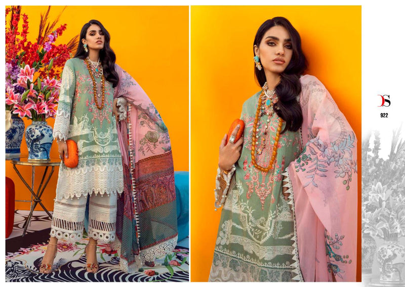Deepsy Suit Sana Safinaz Muzlin Pure Cotton Print With Embroidery Work Pakistani Salwar Kameez