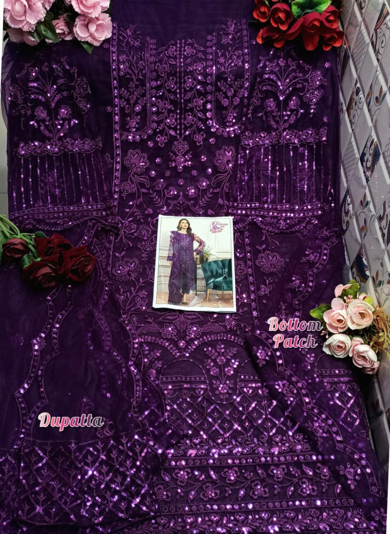 Dinsaa Suit Dno Ds 122 Georgette With Heavy Butterfly Net Stylish Designer Pakistani Party Wear Salwar Suit