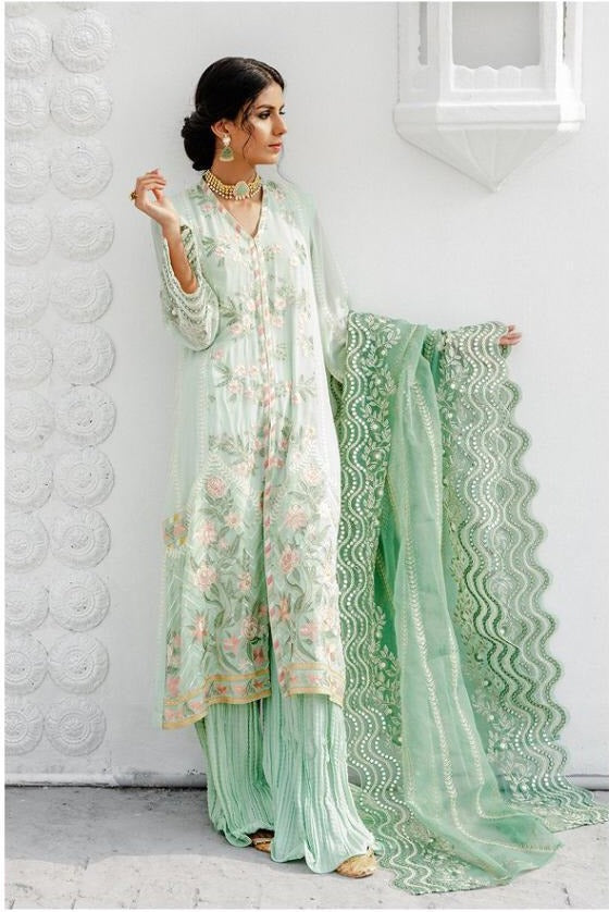 Rawayat Fashion Crossstitch Chiffon Georgette With Fancy Pakistani Salwar Kameez