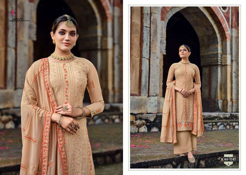Eba LIfestyle Jassi Vol 2 Dno-1367 Georgette Stylish Embroidery Work Designer Wear Pakistani Salwar Suit