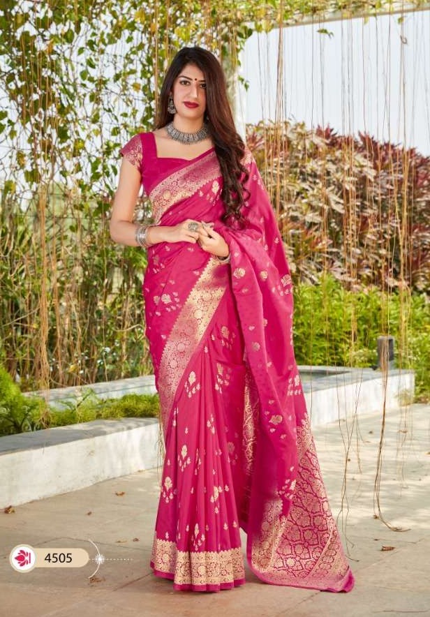 Manjubaa Maahi Silk Fancy Look Simple Wear Saree