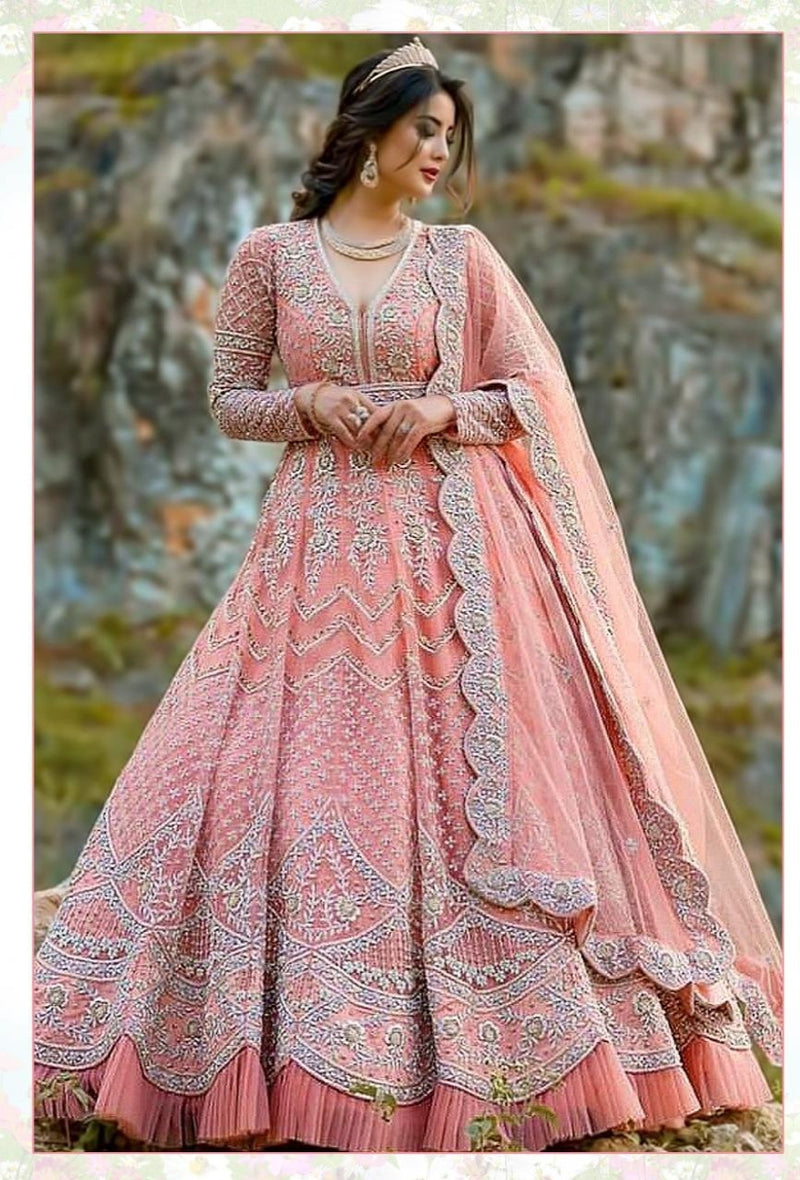 Shree Fabs S 187 Net Embroidery Work Bridal Wear Salwar Suit