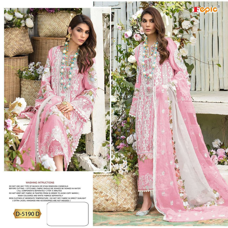 Fepic Dno 5190 D Georgette Stylish Designer Pakistani Style Party Wear Salwar Suit
