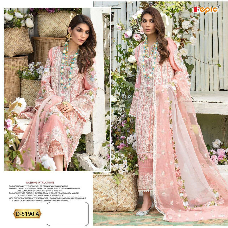 Fepic Dno 5190 A Georgette Stylish Designer Pakistani Style Party Wear Salwar Suit