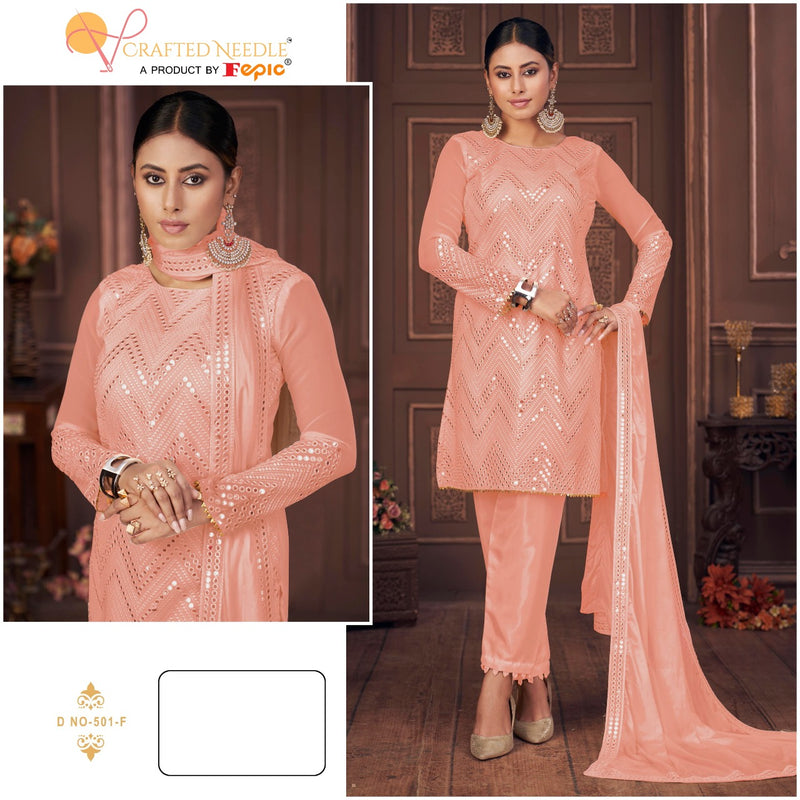 Fepic Rosemeen 501 F Georgette Stylish Designer Party Wear Salwar Suit