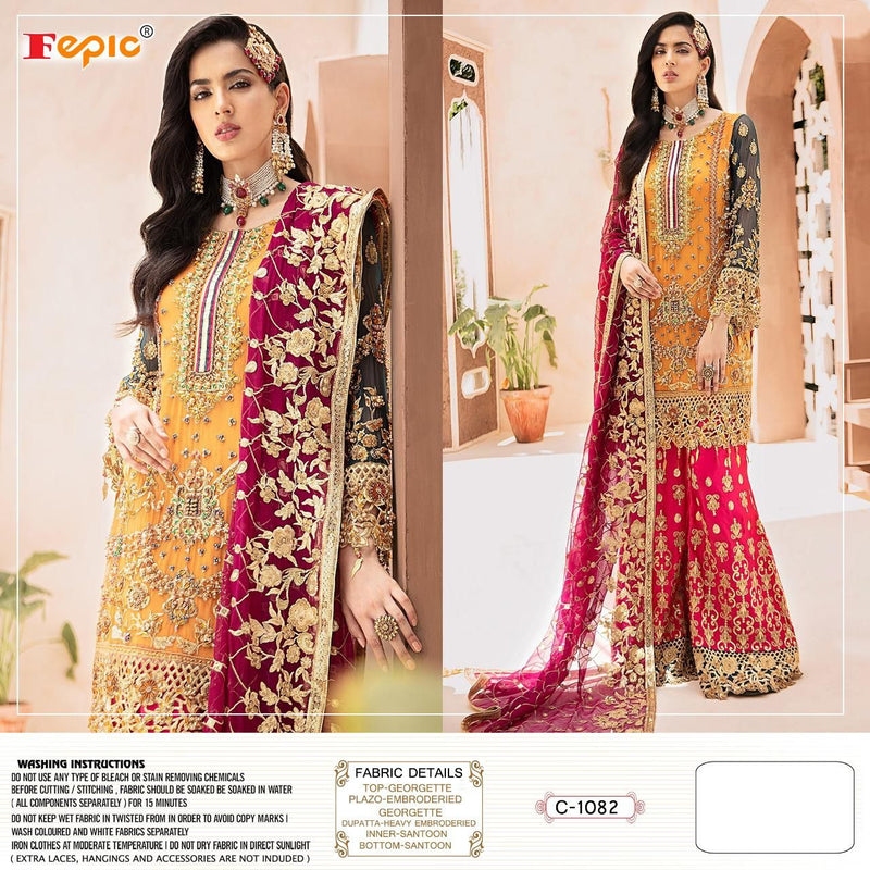 Fepic Rosemeen 1080 Colours Faux Georgette Pakistani Wear Salwar Suit