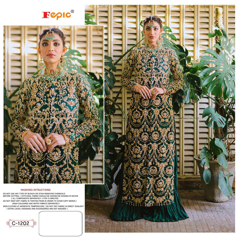Fepic Rosemeen Dno 1202 Butterfly Net Stylish Designer Pakistani Style Salwar Suit