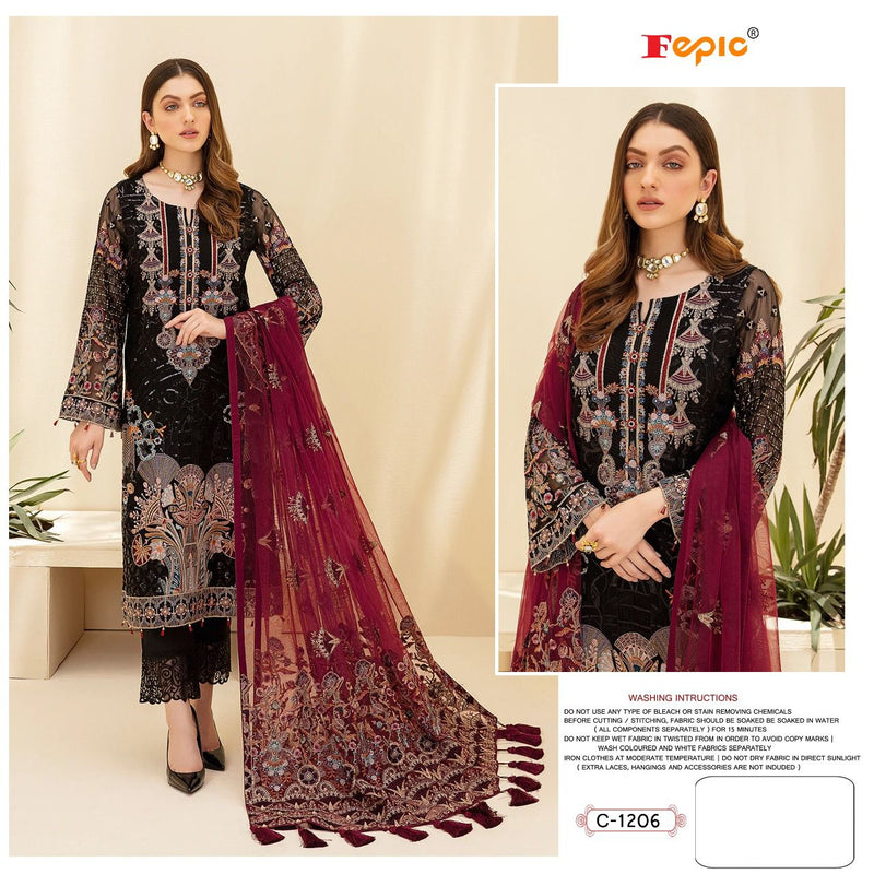 Fepic Rosemeen Dno 1206 Faux Georgette Stylish Designer Party Wear Salwar Suit