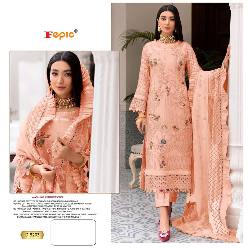 Fepic Rosemeen Dno 5203 A Georgette Stylish Designer Party Wear Salwar Kameez