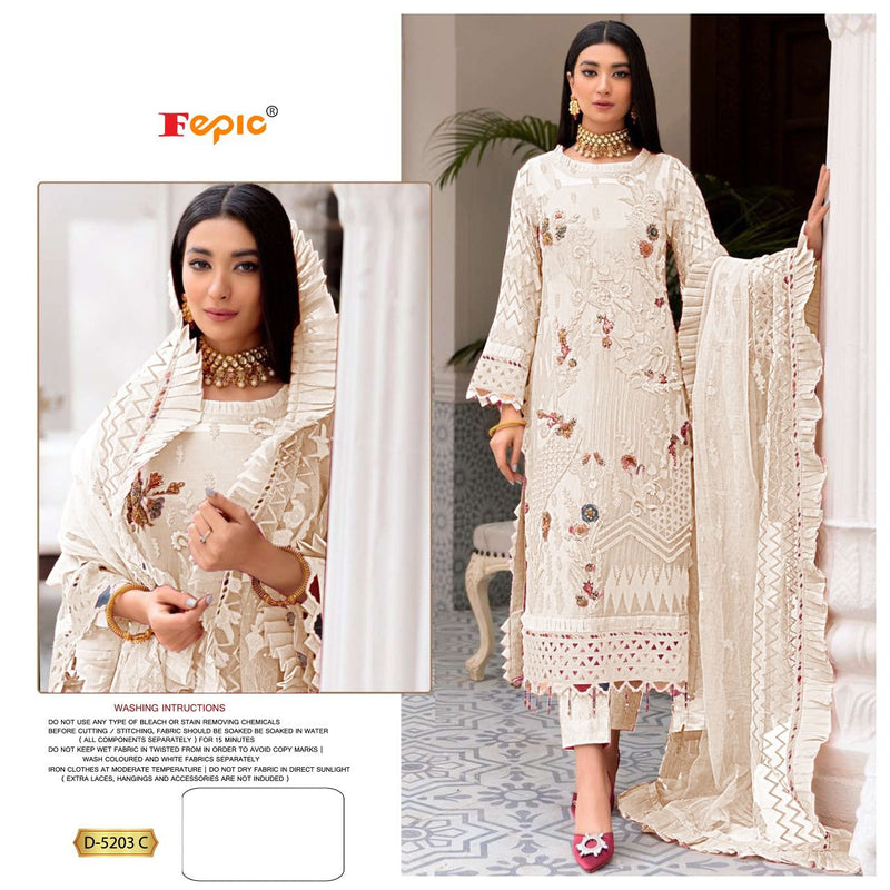 Fepic Rosemeen Dno 5203 C Georgette Stylish Designer Party Wear Salwar Kameez