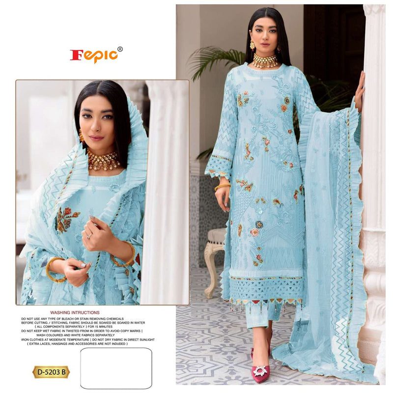 Fepic Rosemeen Dno 5203 B Georgette Stylish Designer Party Wear Salwar Kameez