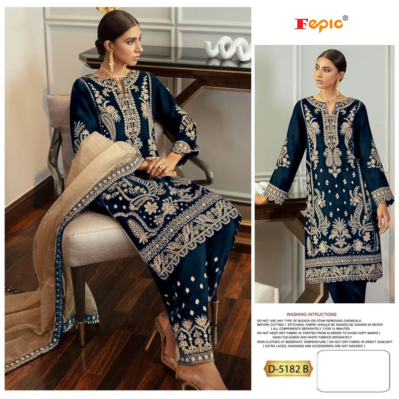 Fepic Rosemeen D-5182-B Georgette Stylish Designer Wedding Wear Salwar Suit