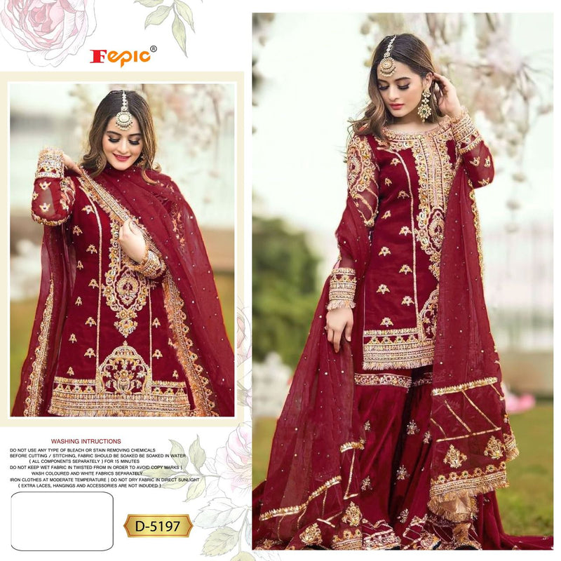 Fepic Rosemeen Dno 5197 Georgette Stylish Designer Wear Salwar Suit