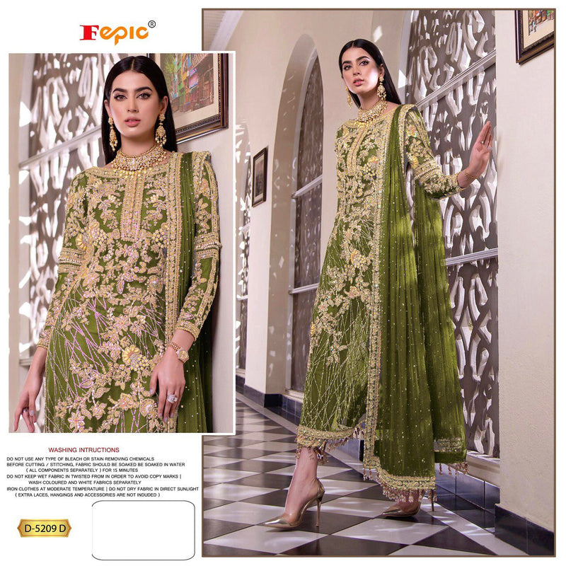 Fepic Rosemeen Dno 5209 D Butterfly Net With Heavy Embroidered Work Stylish Designer Wear Salwar Suit