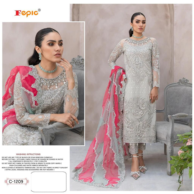 Fepic Rosemeen D No 1209 Faux Georgette Embroidered Pakistani Style Wedding Wear Salwar Suits