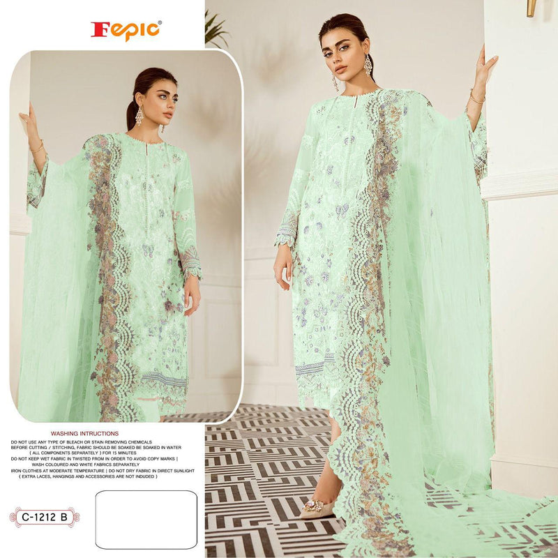 Fepic Rosemeen Dno 1212 B Georgette With Embroidered Stylish Designer Party Wear Salwar Suit