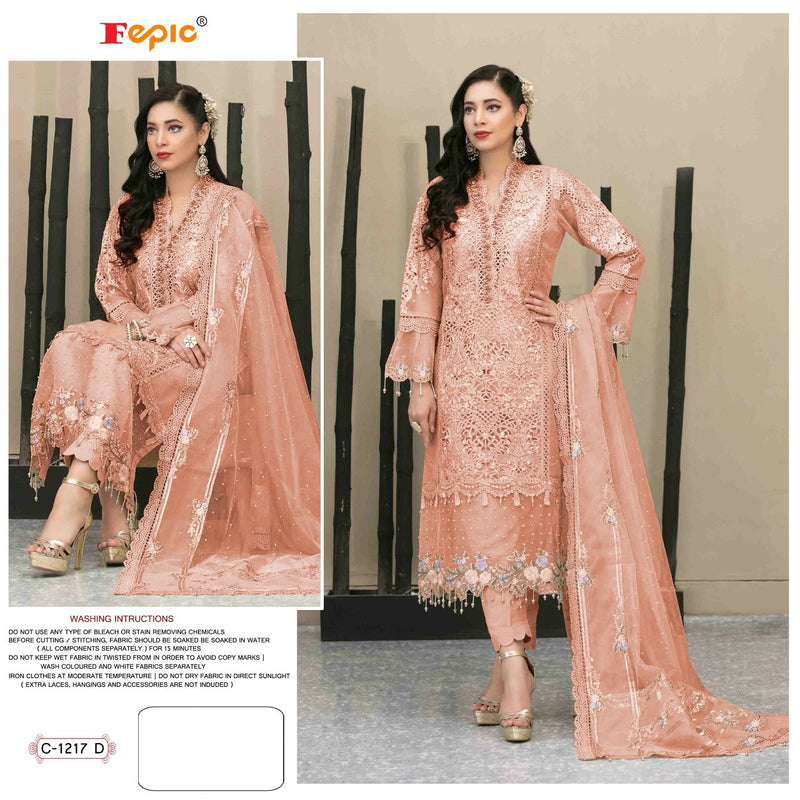 Fepic Rosemeen Dno C 1217 D Georgette Heavy Embroidered Stylish Designer Party Wear Salwar Suit