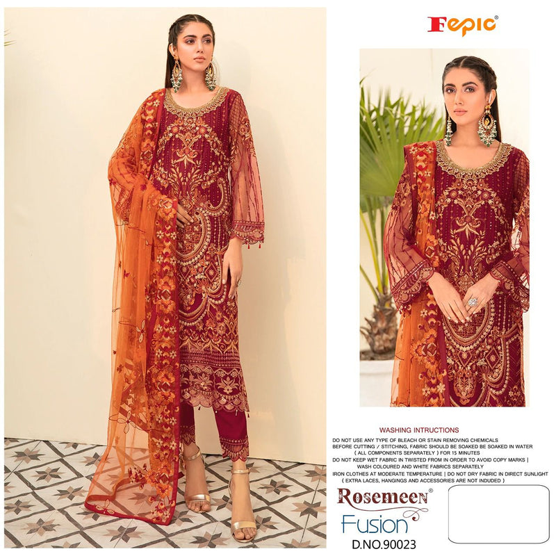Fepic Rosemeen Dno 90023 Faux Georgette Stylish Designer Party Wear Salwar Kameez