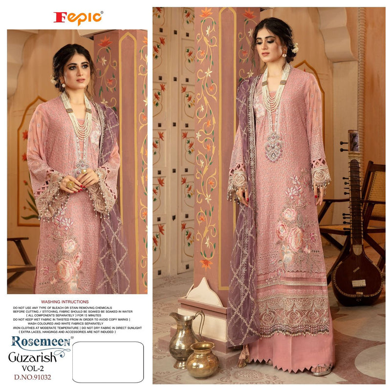Fepic Rosemeen Guzarish Vol 2 Dno 91032 Georgette Stylish Designer Heavy Embroidery Work Pakistani Salwar Suit