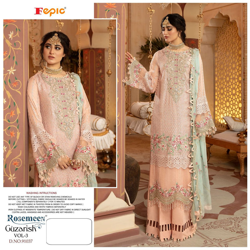 Fepic Rosemeen Guzarish Vol 3 Dno 91037 Faux Georgette Stylish Designer Pakistani Style Salwar Suit