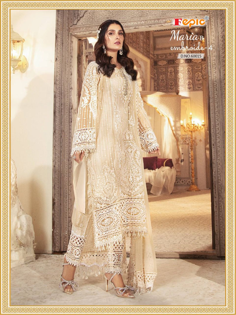 Fepic Rosemeen Maria B Dno 60015 Organza Net Stylish Designer Pakistani Style Salwar Suit