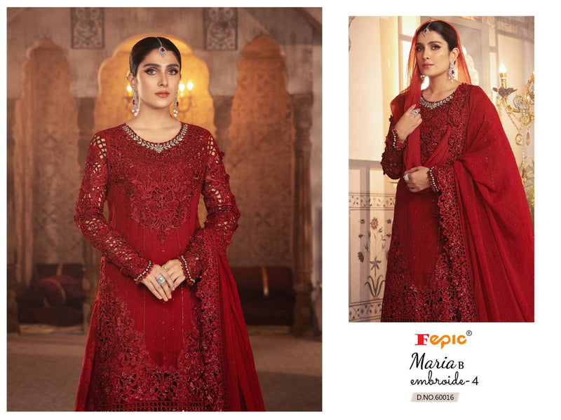 Fepic Rosemeen Maria B Dno 60016 Georgette With Embroidery Stylish Designer Wear Salwar Suit